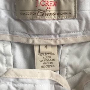 Jcrew chino shorts